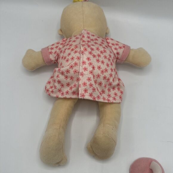 Manhattan Toy Stella Baby Doll Plush W Magnet Pacifier 13" Floral Dress Blonde - Picture 4 of 7